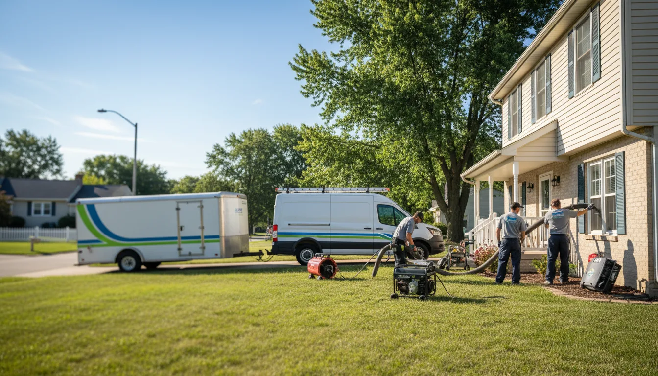 Flooded Basement Restoration And Cleanup With Repair in Goodfield, IL near me